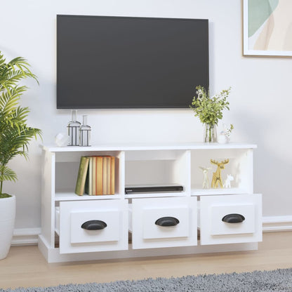 TV-Møbel Hvit TV-benk 100x35x50 cm