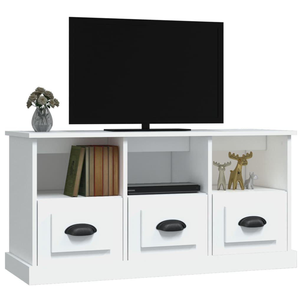 TV-Møbel Hvit TV-benk 100x35x50 cm