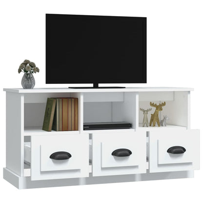 TV-Møbel Hvit TV-benk 100x35x50 cm