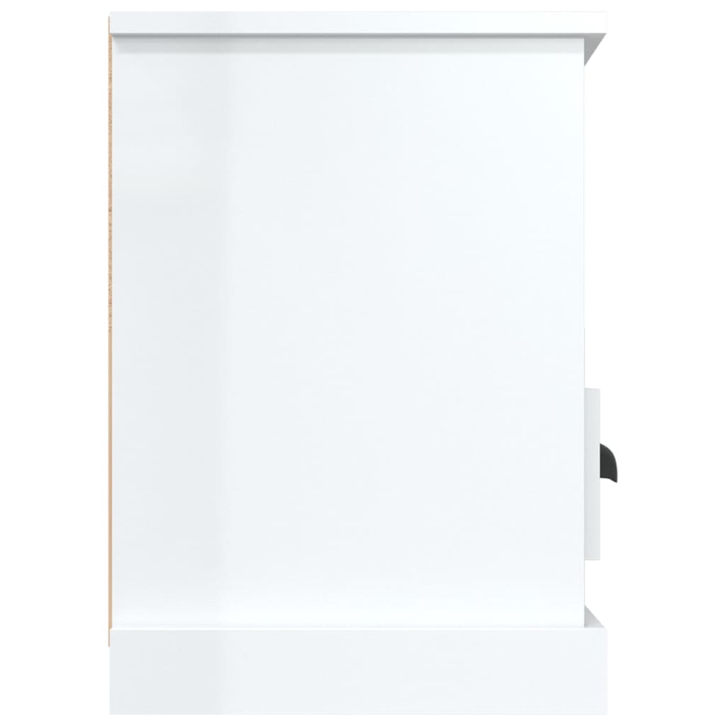 TV-Møbel Høyglans Hvit TV-benk 100x35x50 cm