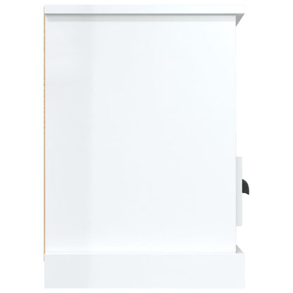 TV-Møbel Høyglans Hvit TV-benk 100x35x50 cm