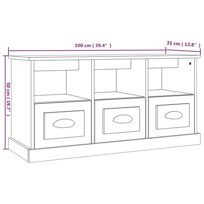TV-Møbel Sonoma Grå TV-benk 100x35x50 cm