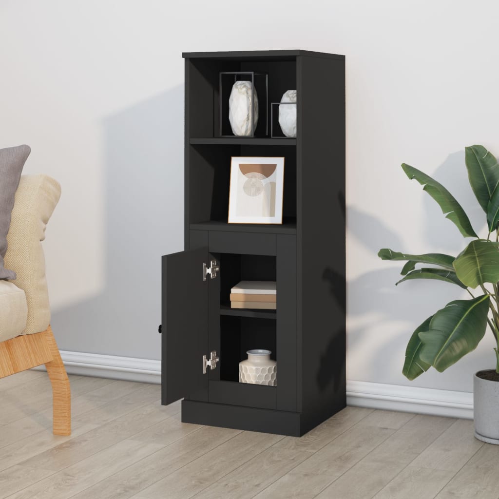 Skap Svart 36x35,5x103,5 cm