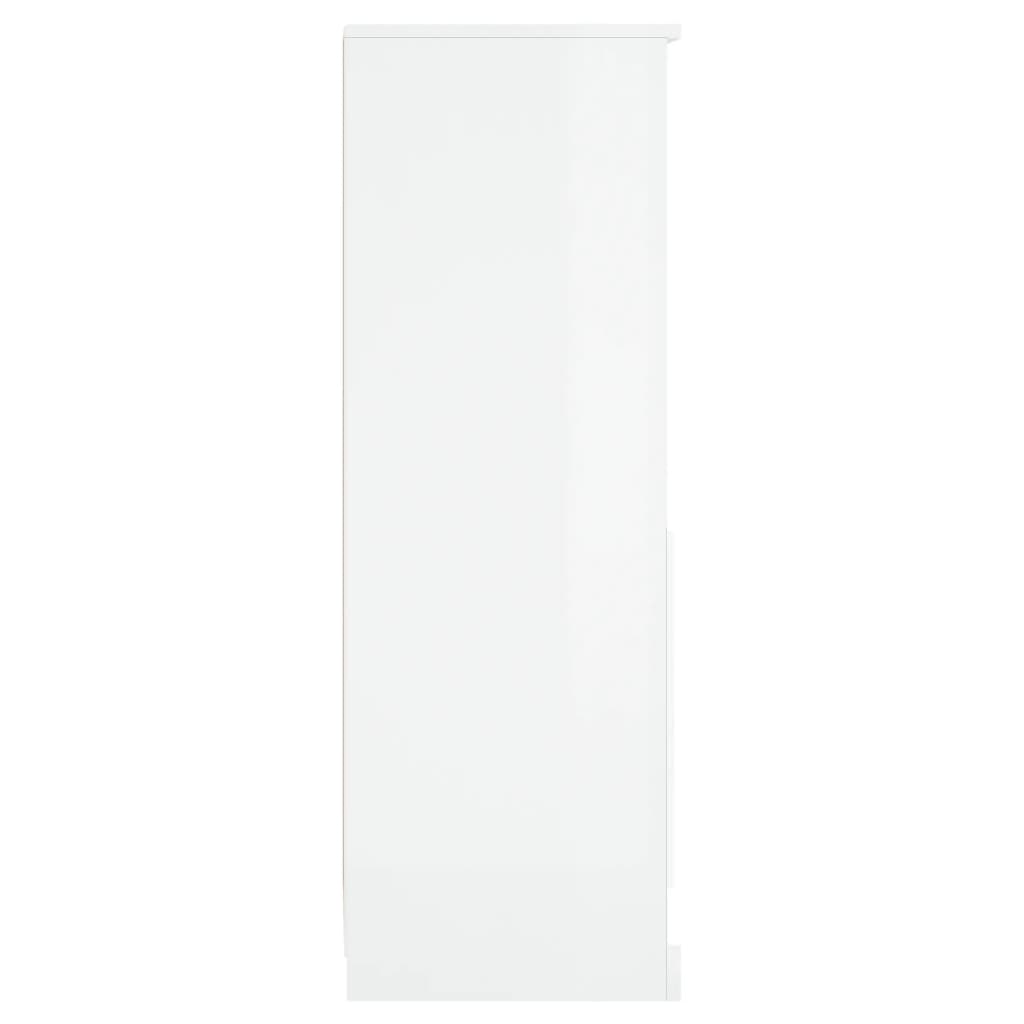 Skap Høyglans Hvit 36x35,5x103,5 cm
