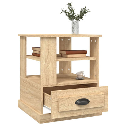 Sidebord sonoma eik 50x50x60 cm konstruert tre