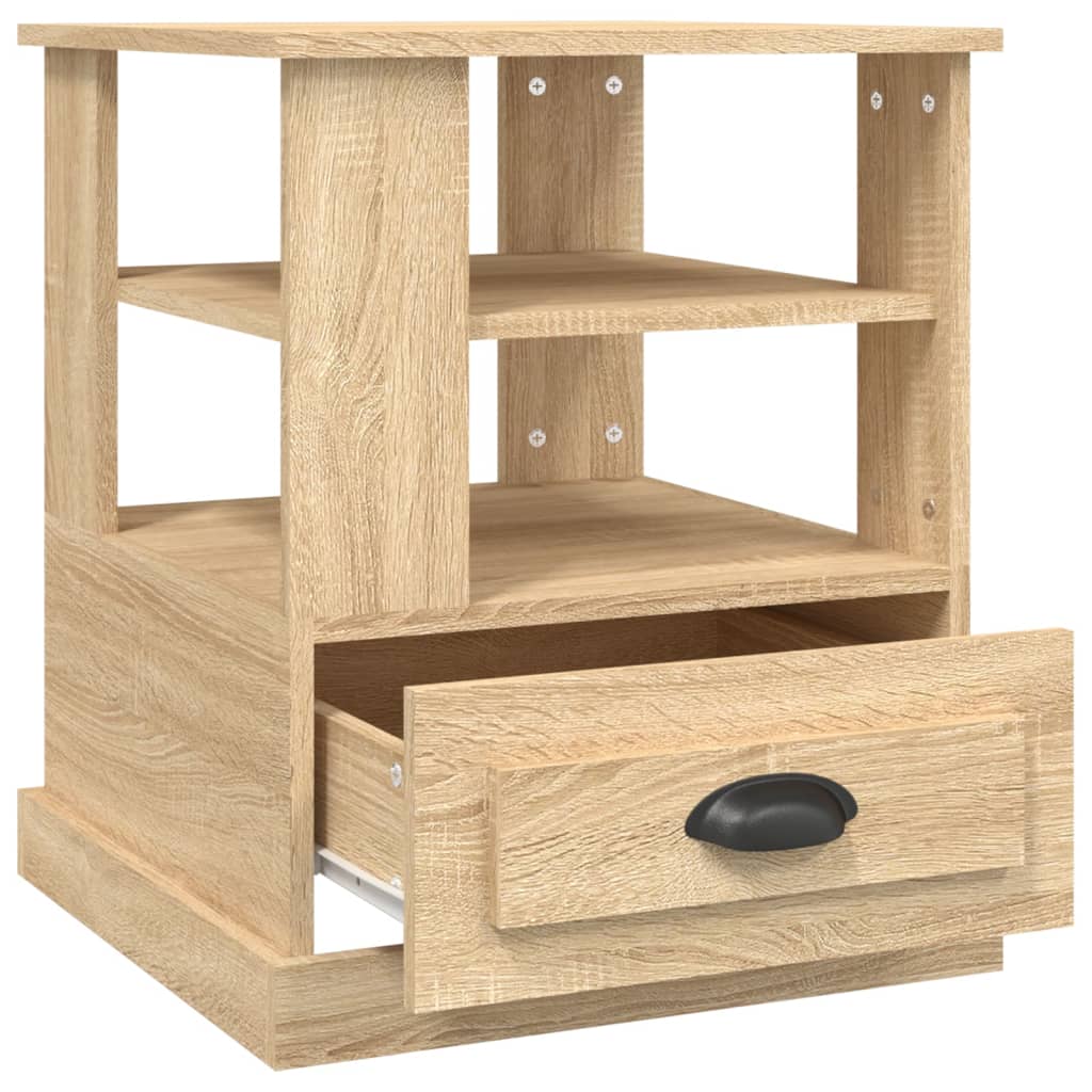Sidebord sonoma eik 50x50x60 cm konstruert tre