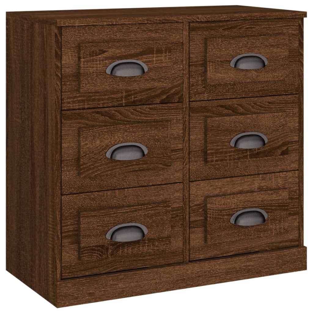 Skjenk brun eik 70x35,5x67,5 cm konstruert tre