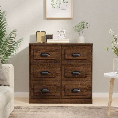 Skjenk brun eik 70x35,5x67,5 cm konstruert tre