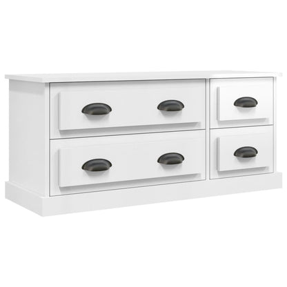 TV-Møbel Høyglans Hvit TV-benk 100x35,5x45 cm