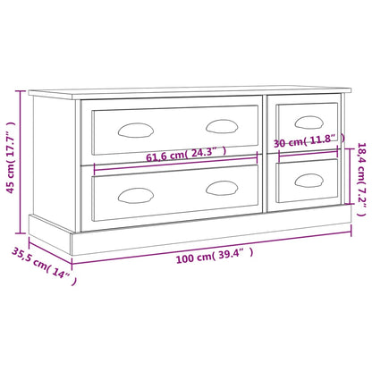 TV-Møbel Sonoma Eik TV-benk 100x35,5x45 cm