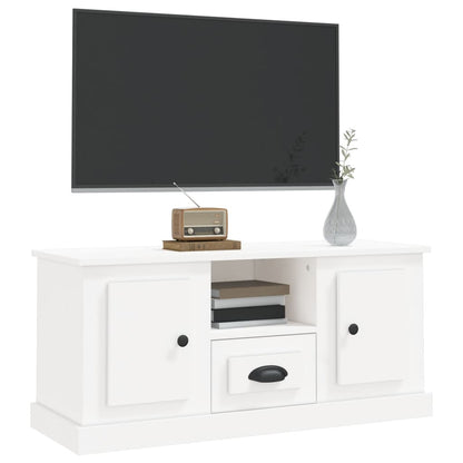 TV-Møbel Hvit TV-benk 100x35,5x45 cm