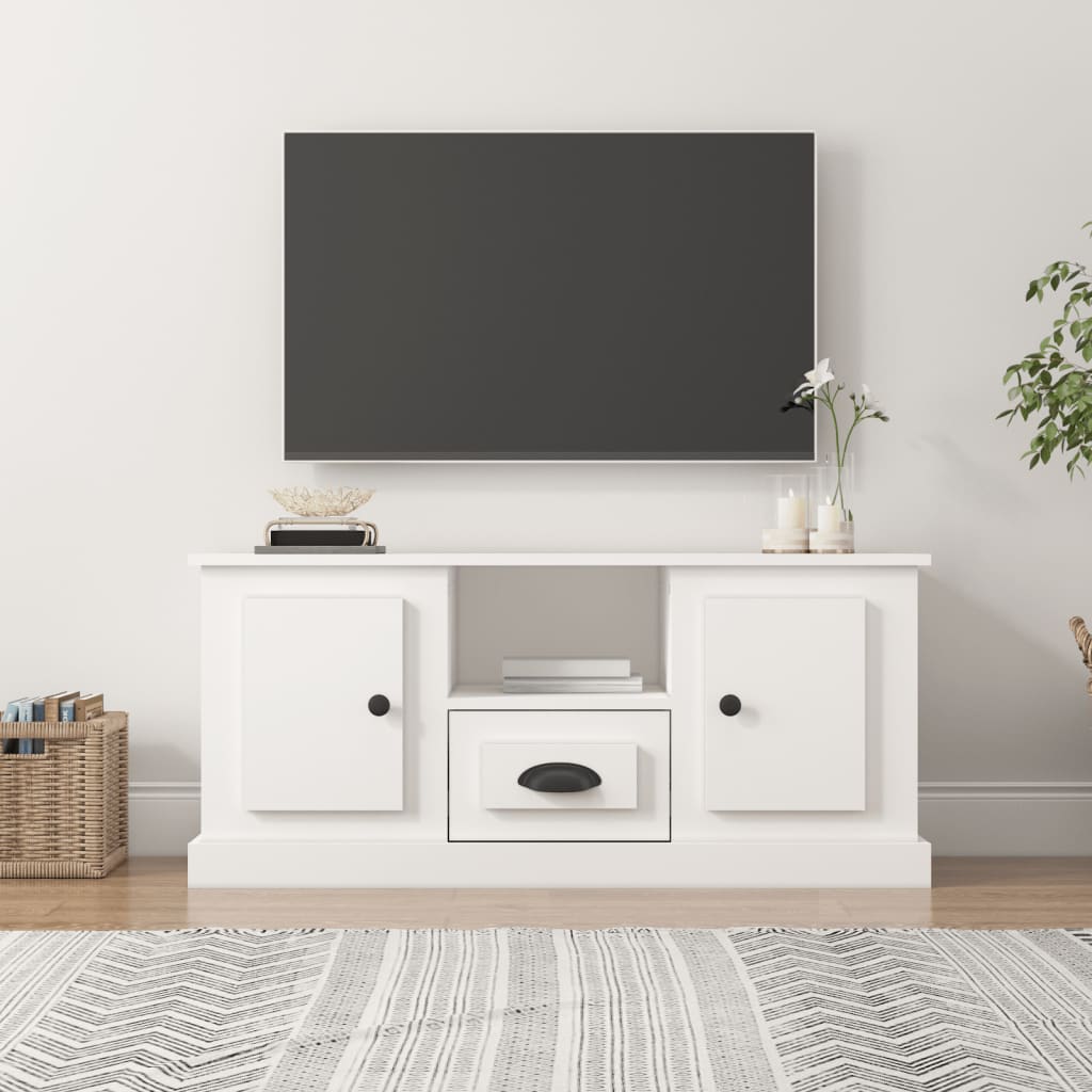 TV-Møbel Hvit TV-benk 100x35,5x45 cm