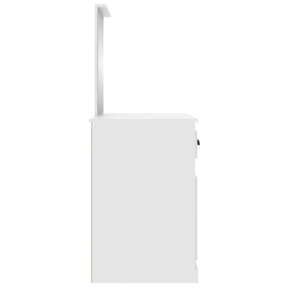 Sminkebord Hvit speil 90x50x132,5 cm