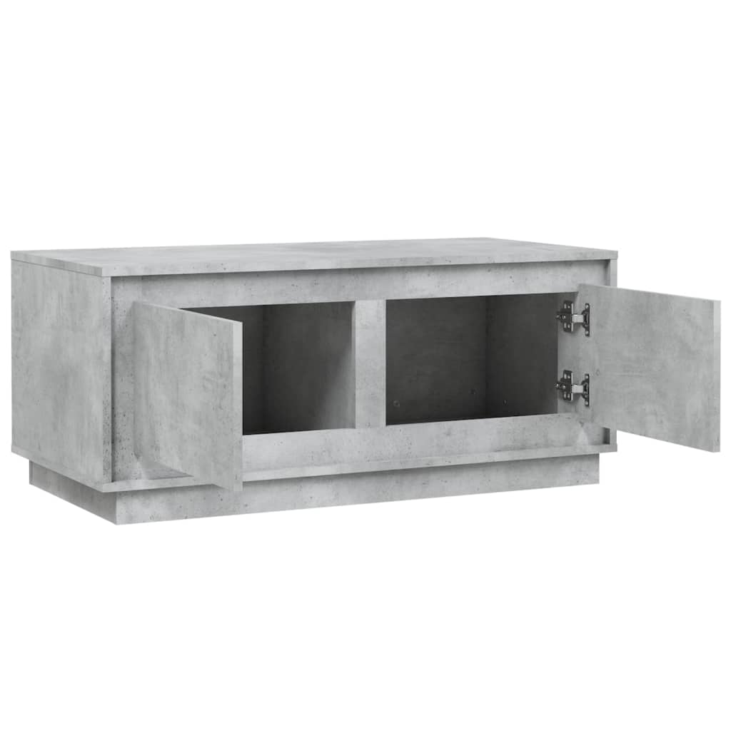 Salongbord Sofabord Betonggrå 102x50x44 cm