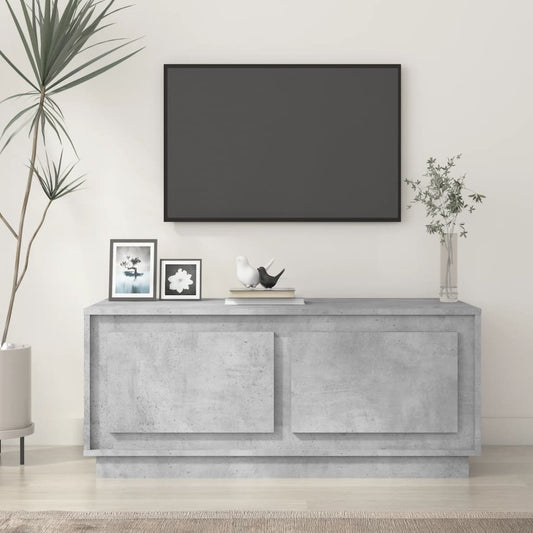 Salongbord Sofabord Betonggrå 102x50x44 cm