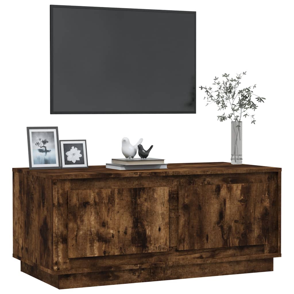 Salongbord Sofabord Røkt Eik 102x50x44 cm