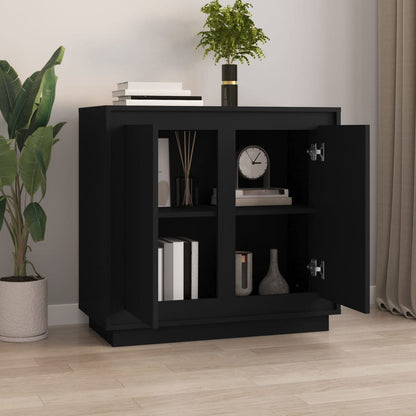 Skjenk Svart 80x34x75 cm