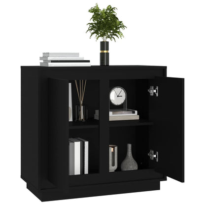 Skjenk Svart 80x34x75 cm