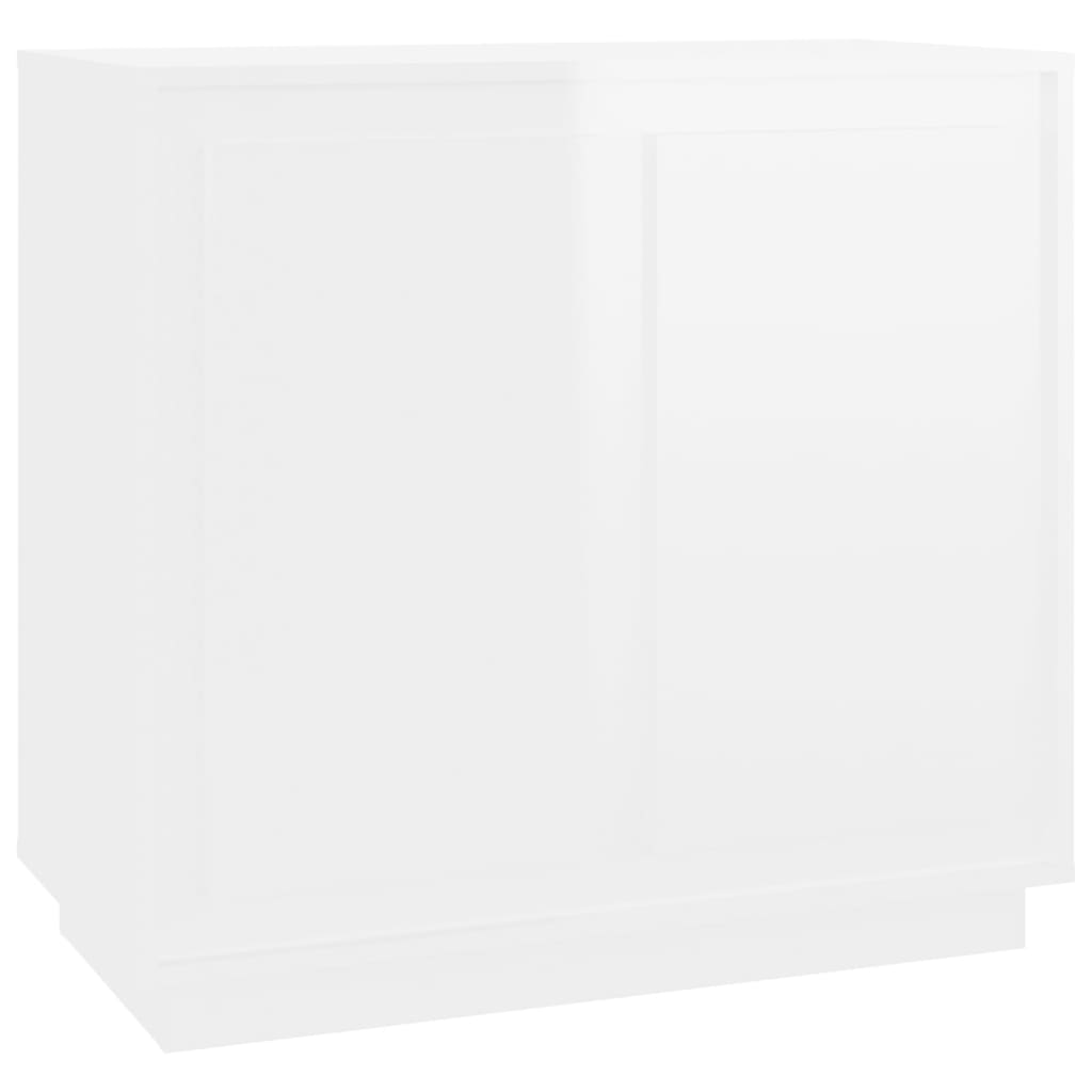 Skjenk Høyglans Hvit 80x34x75 cm