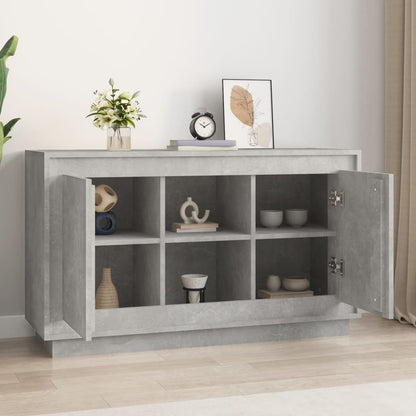 Kommode Betonggrå 102x35x60 cm