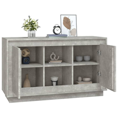 Kommode Betonggrå 102x35x60 cm