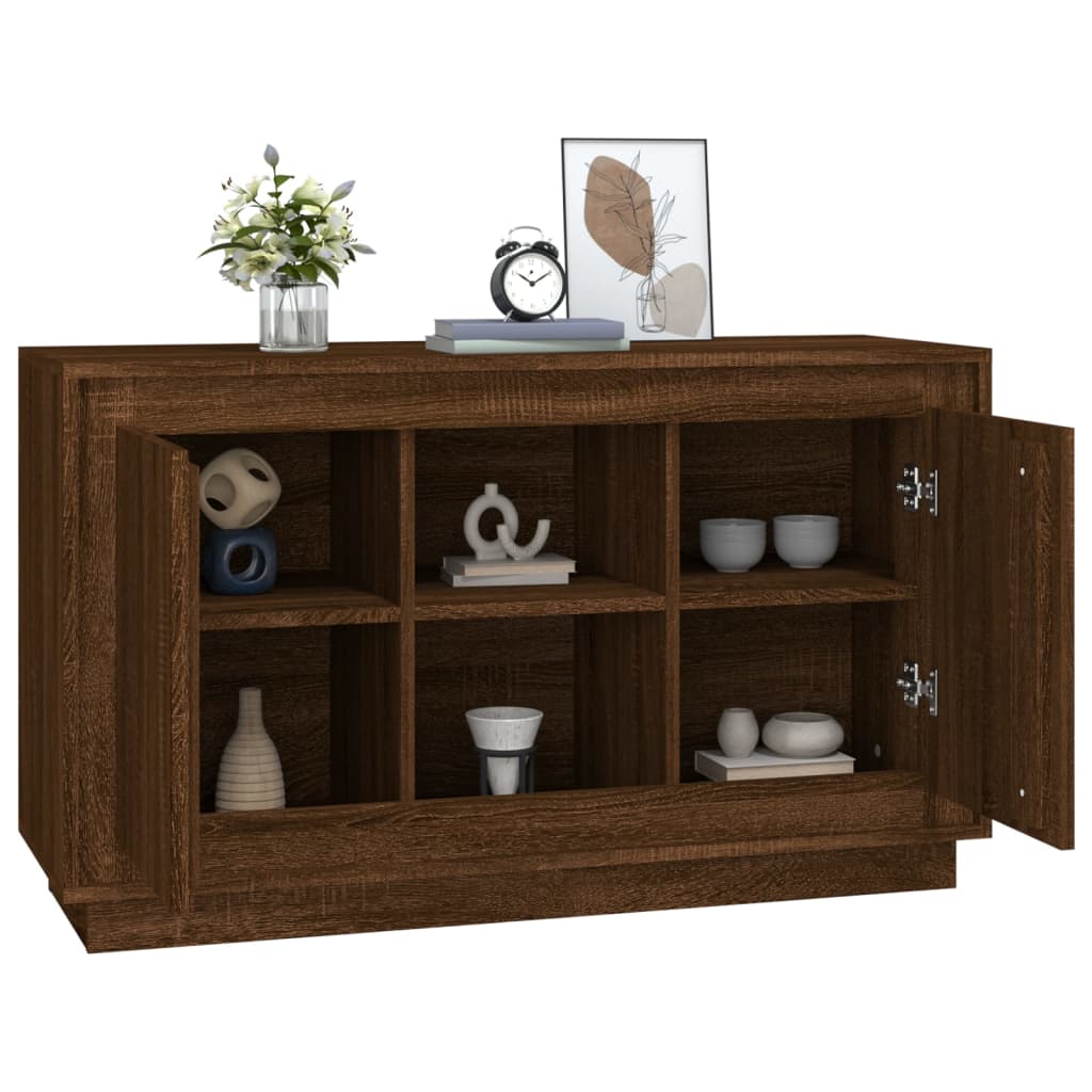 Kommode Brun Eik 102x35x60 cm