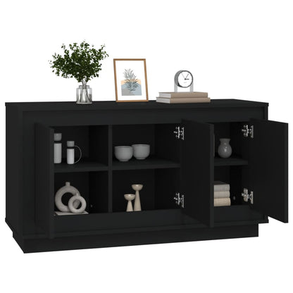 Kommode Svart 102x35x55 cm