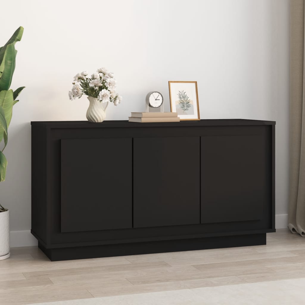 Kommode Svart 102x35x55 cm