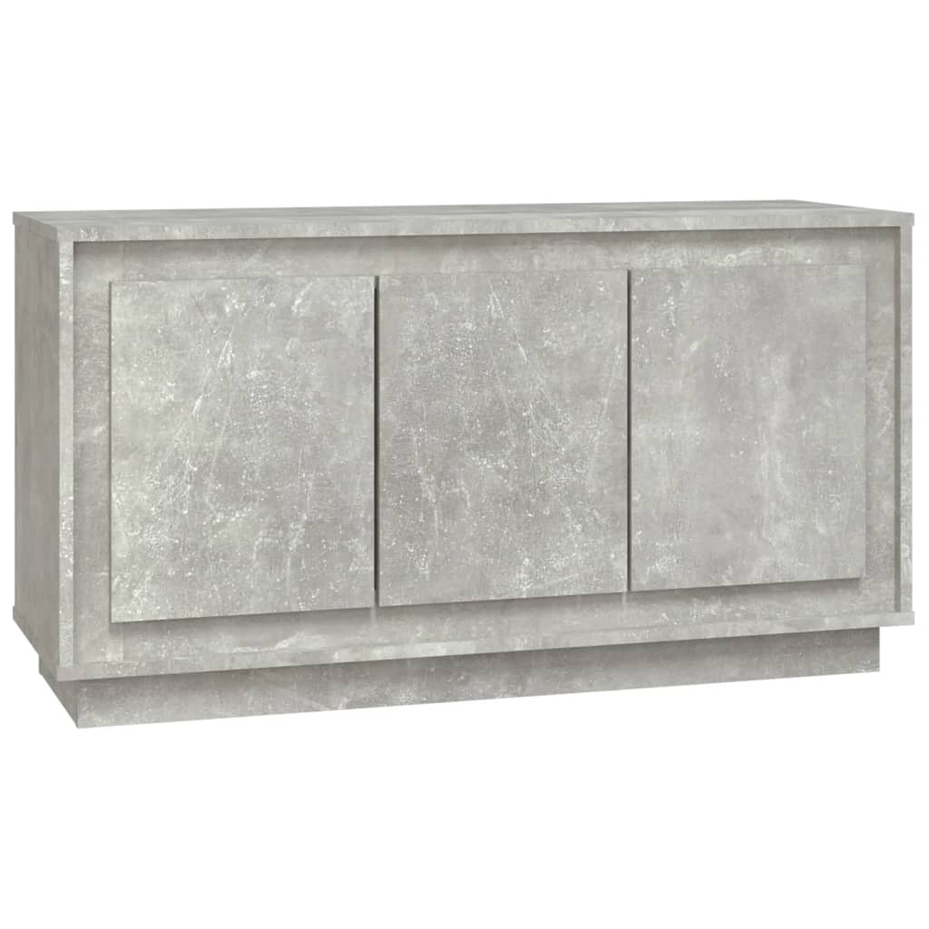 Kommode Betonggrå 102x35x55 cm