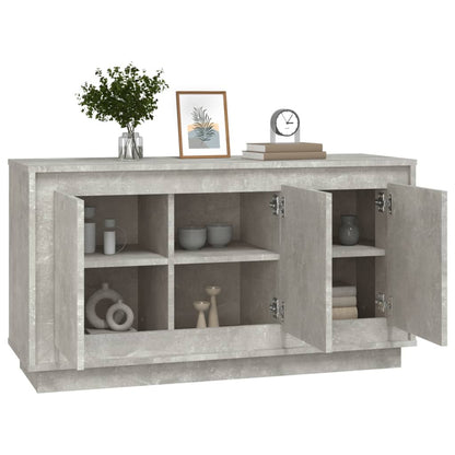Kommode Betonggrå 102x35x55 cm