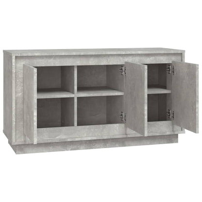 Kommode Betonggrå 102x35x55 cm