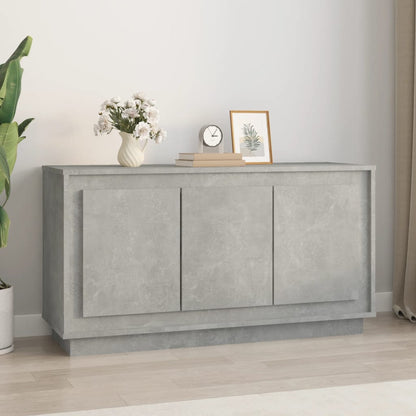 Kommode Betonggrå 102x35x55 cm
