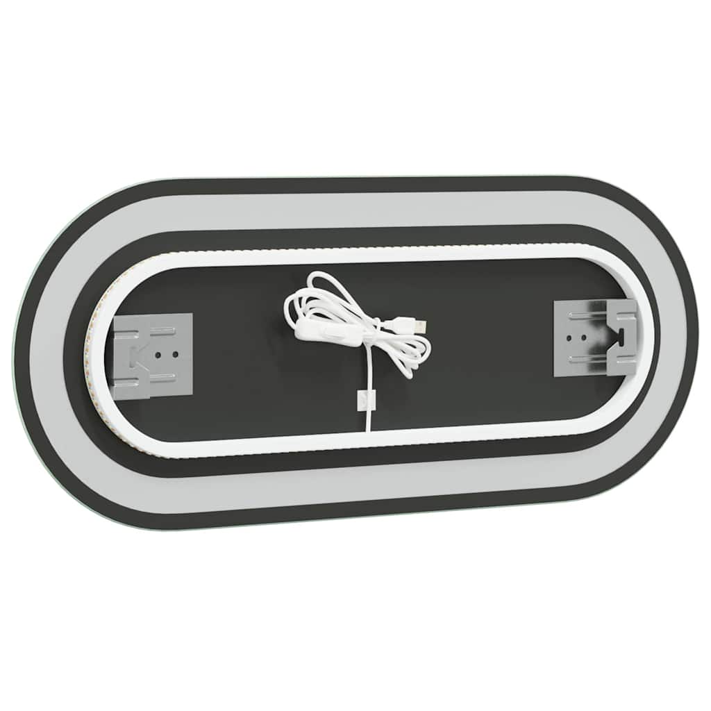 Baderomsspeil LED 70x30 cm oval