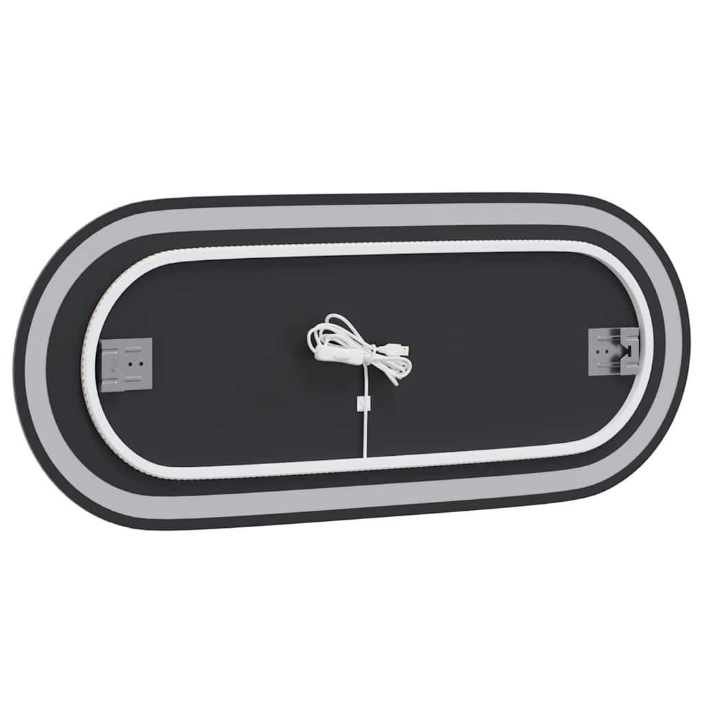 Baderomsspeil LED 90x40 cm oval