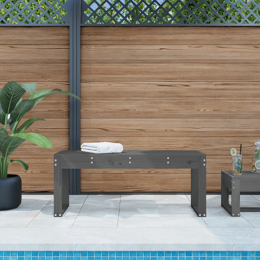 Hagebenk Tre grå 110x38x45 cm heltre furu
