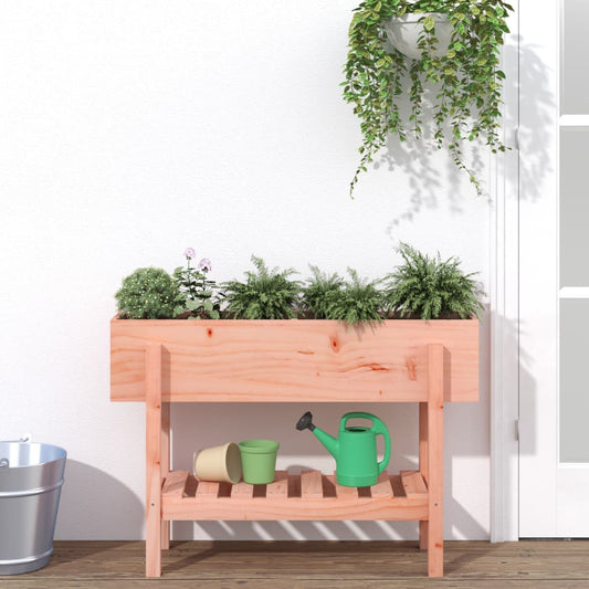 Utendørs Blomsterkasse Plantekasse Tre 101x30x69 cm heltre douglasgran