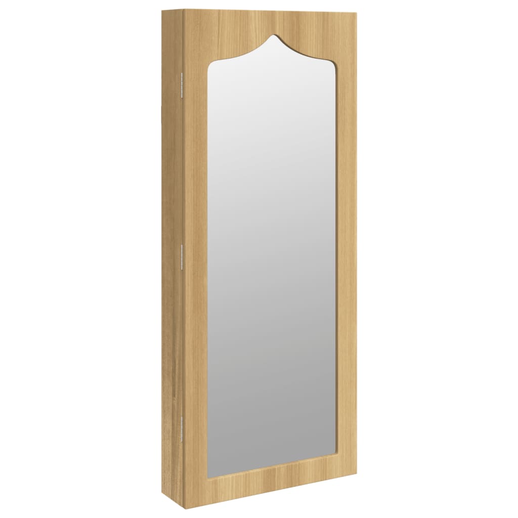 Smykkeskap Vegghengt med speil 37,5x10x90 cm