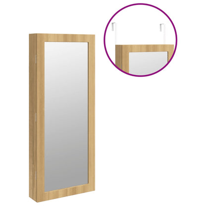 Smykkeskap Tre Speilskap LED veggmontert