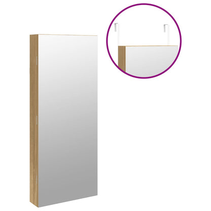 Smykkeskap Tre Speilskap LED veggmontert