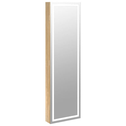 Smykkeskap Tre Speilskap LED veggmontert
