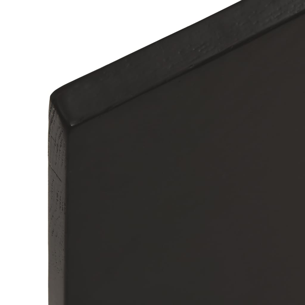 Vegghylle Tre mørkebrun 80x50x2 cm behandlet heltre eik