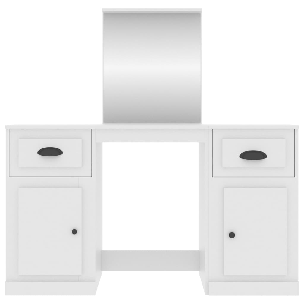 Sminkebord Hvit speil 130x50x132,5 cm