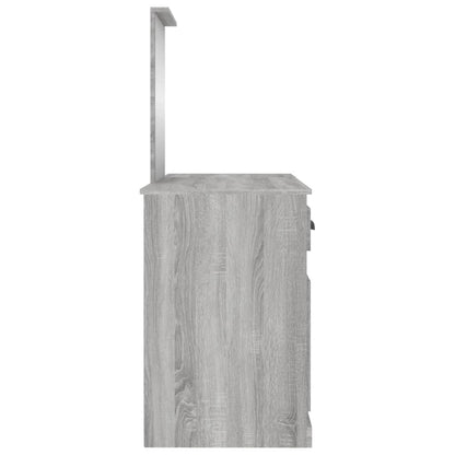 Sminkebord Sonoma Grå speil 130x50x132,5 cm