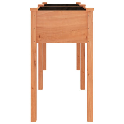 Plantekasse med foring brun 161x45x76 cm heltre gran