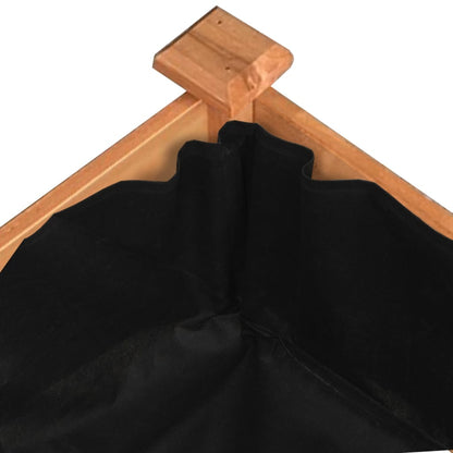 Høybed med foring brun 240x45x25 cm heltre gran