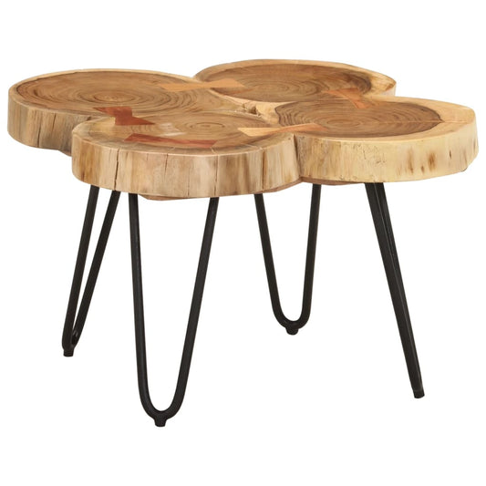 Salongbord Sofabord Tre heltre akasie 36 cm 4 trestammer