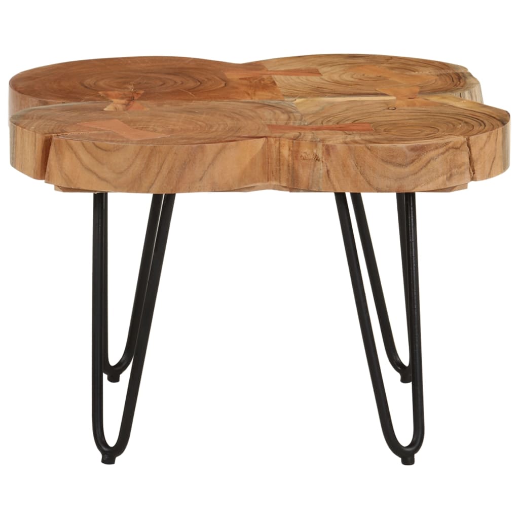 Salongbord Sofabord Tre heltre akasie 36 cm 4 trestammer