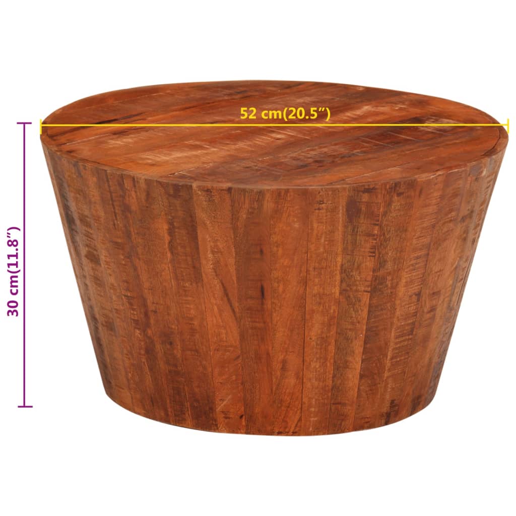 Salongbord Sofabord Tre Heltre Mango Ø 52x30 cm kraftig