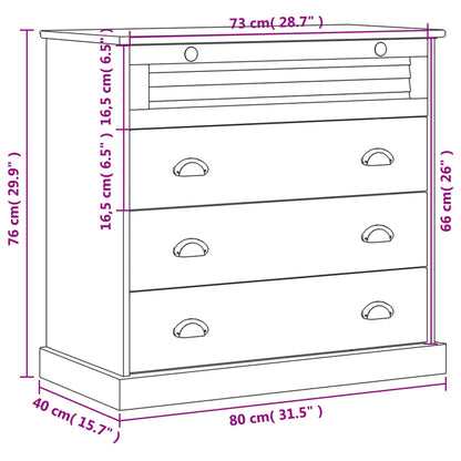 Kommode Tre heltre furu VIGO 80x40x76 cm