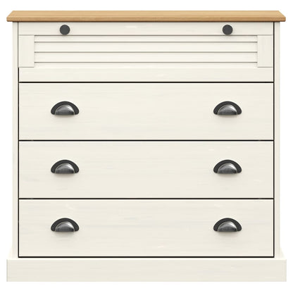 Kommode Hvit VIGO 80x40x76 cm heltre furu